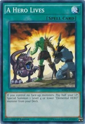 Image of A Hero Lives (SDHS-EN026) - Structure Deck: HERO Strike 1st Edition