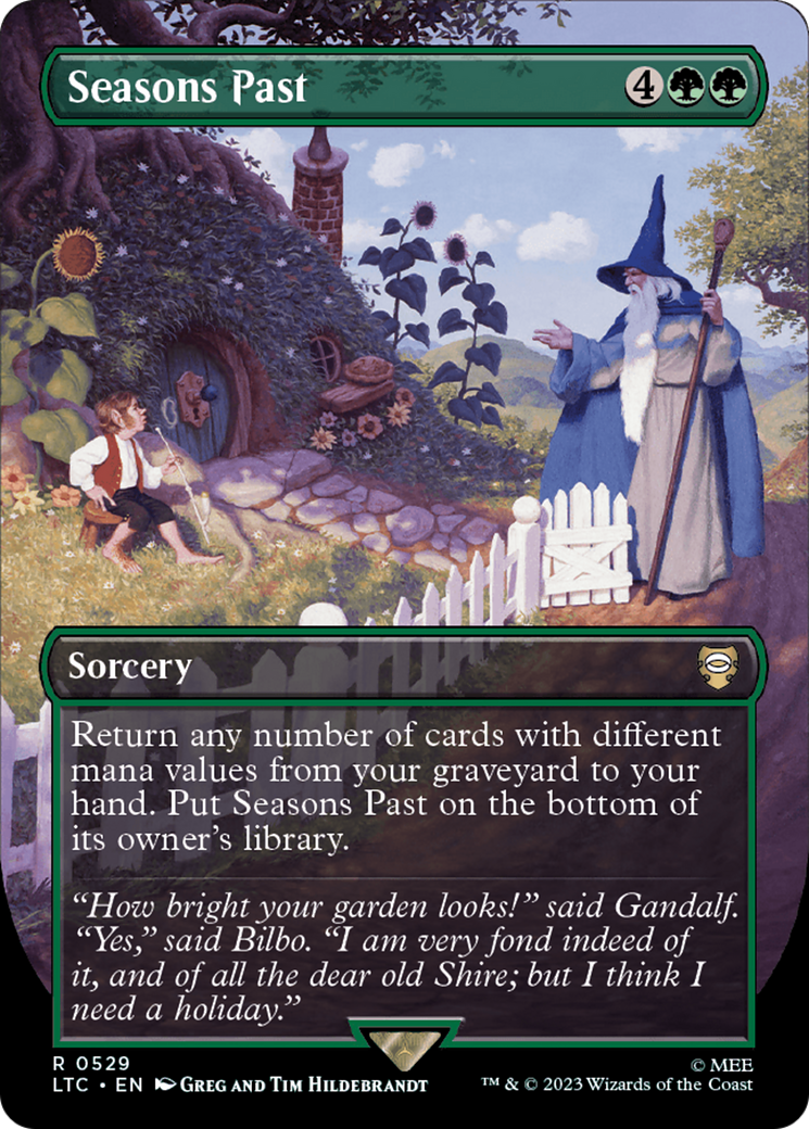 Image of Seasons Past (Borderless) (LTC-529) - Tales of Middle-earth Commander (Borderless)