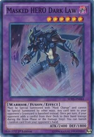 Image of Masked HERO Dark Law (SDHS-EN044) - Structure Deck: HERO Strike Unlimited
