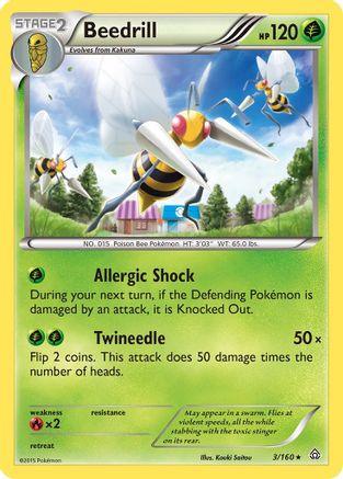 Image of Beedrill 003/160  XY  Primal Clash - Rare