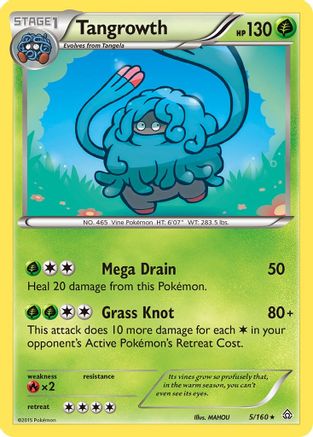 Image of Tangrowth 005  - Reverse Holofoil XY  Primal Clash - Rare