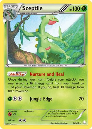 Image of Sceptile 008/160  XY  Primal Clash - Rare