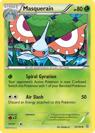 Image of Masquerain 014  XY  Primal Clash - Uncommon