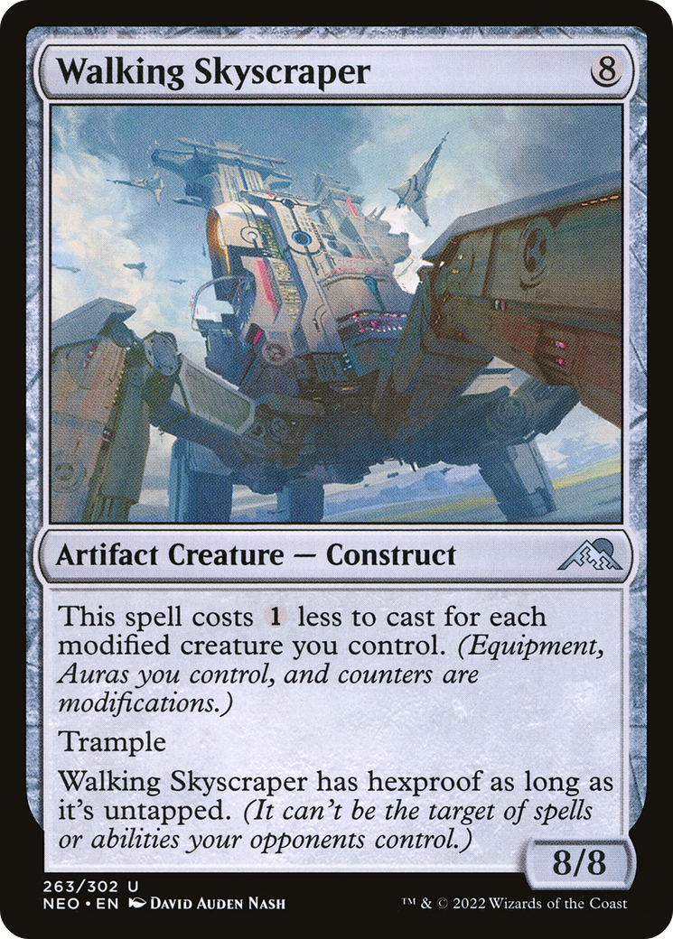 Image of Walking Skyscraper (NEO-263) - Kamigawa: Neon Dynasty Foil