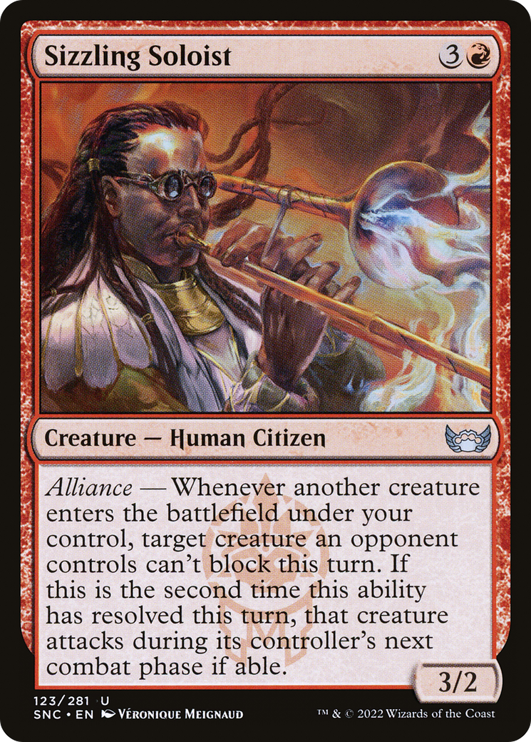 Image of Sizzling Soloist (SNC-123) - Streets of New Capenna Foil
