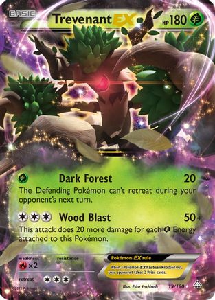 Image of Trevenant EX 019/160  - Holofoil XY  Primal Clash - Ultra Rare