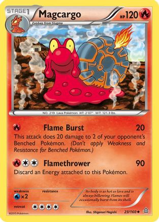 Image of Magcargo 023  - Reverse Holofoil XY  Primal Clash - Uncommon