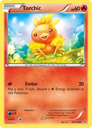 Image of Torchic 025/160  - Reverse Holofoil XY  Primal Clash - Common