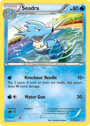 Image of Seadra 031  - Reverse Holofoil XY  Primal Clash - Uncommon