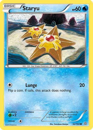 Image of Staryu 032/160  - Reverse Holofoil XY  Primal Clash - Common