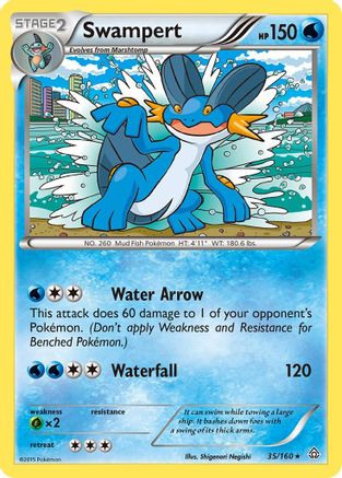 Image of Swampert 035/160  XY  Primal Clash - Rare