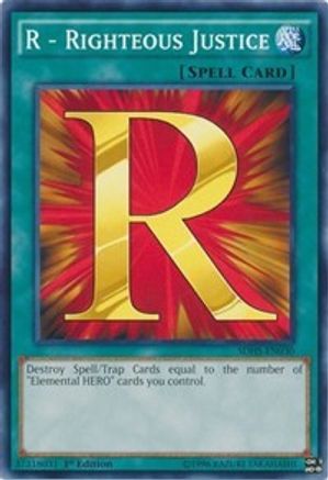 Image of R - Righteous Justice (SDHS-EN030) - Structure Deck: HERO Strike Unlimited