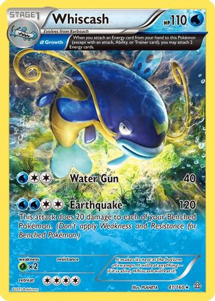 Image of Whiscash (Alpha) 041/160  XY  Primal Clash - Rare