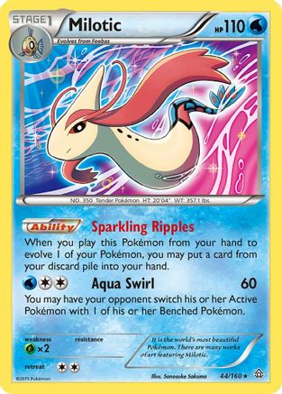 Image of Milotic 044/160  - Holofoil XY  Primal Clash - Holo Rare