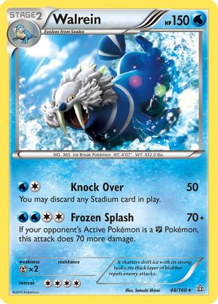 Image of Walrein 048  - Reverse Holofoil XY  Primal Clash - Rare