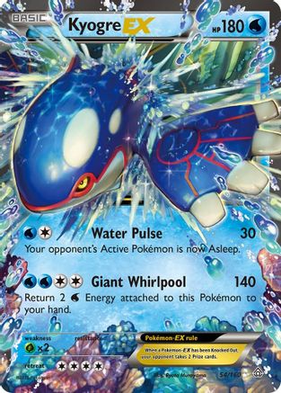 Image of Kyogre EX 054/160  - Holofoil XY  Primal Clash - Ultra Rare