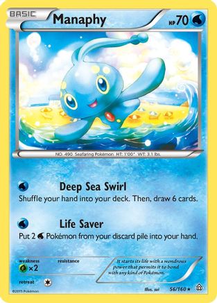 Image of Manaphy 056  - Reverse Holofoil XY  Primal Clash - Holo Rare