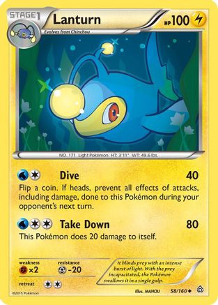 Image of Lanturn 058  XY  Primal Clash - Uncommon