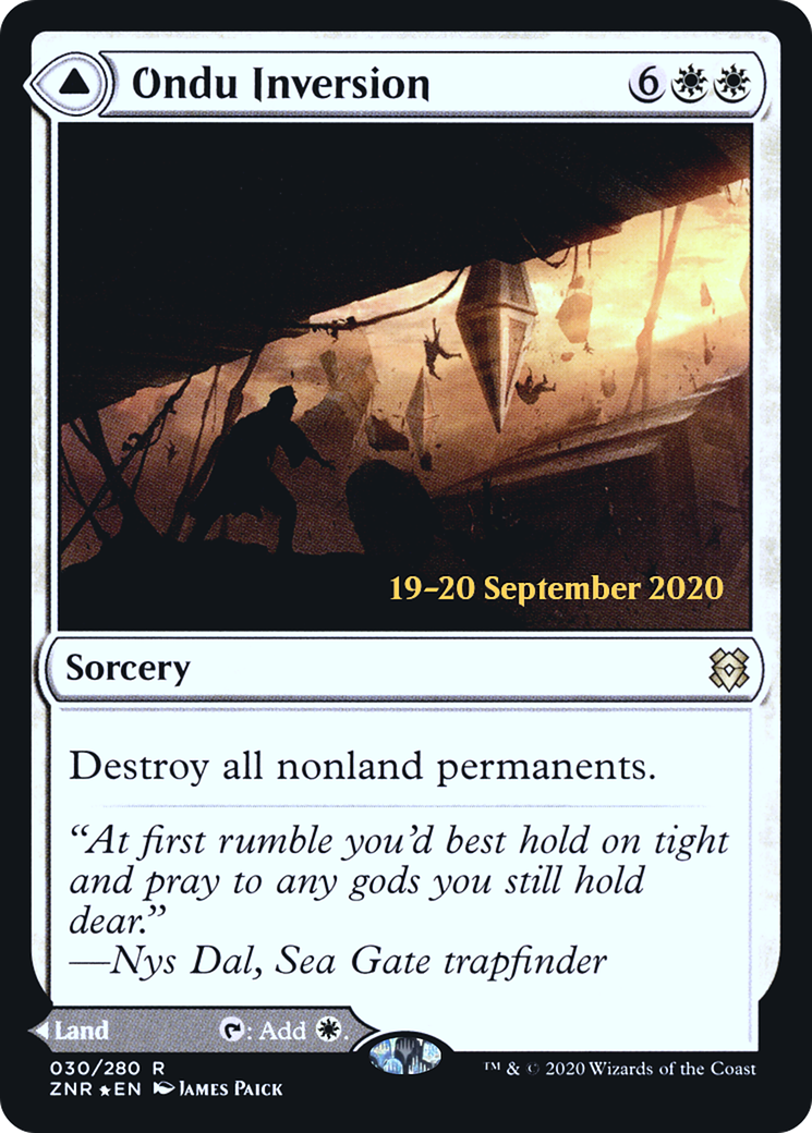 Image of Ondu Inversion (PRE-30S) - Zendikar Rising Promos Foil