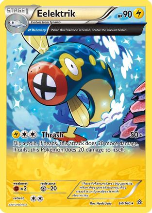 Image of Eelektrik (Alpha) 064/160  XY  Primal Clash - Rare