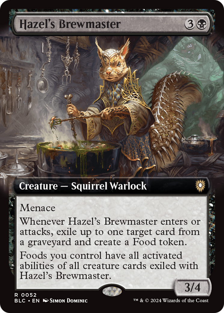 Image of Hazel's Brewmaster (Extended Art) (BLC-052) - Bloomburrow Commander: (Extended Art)