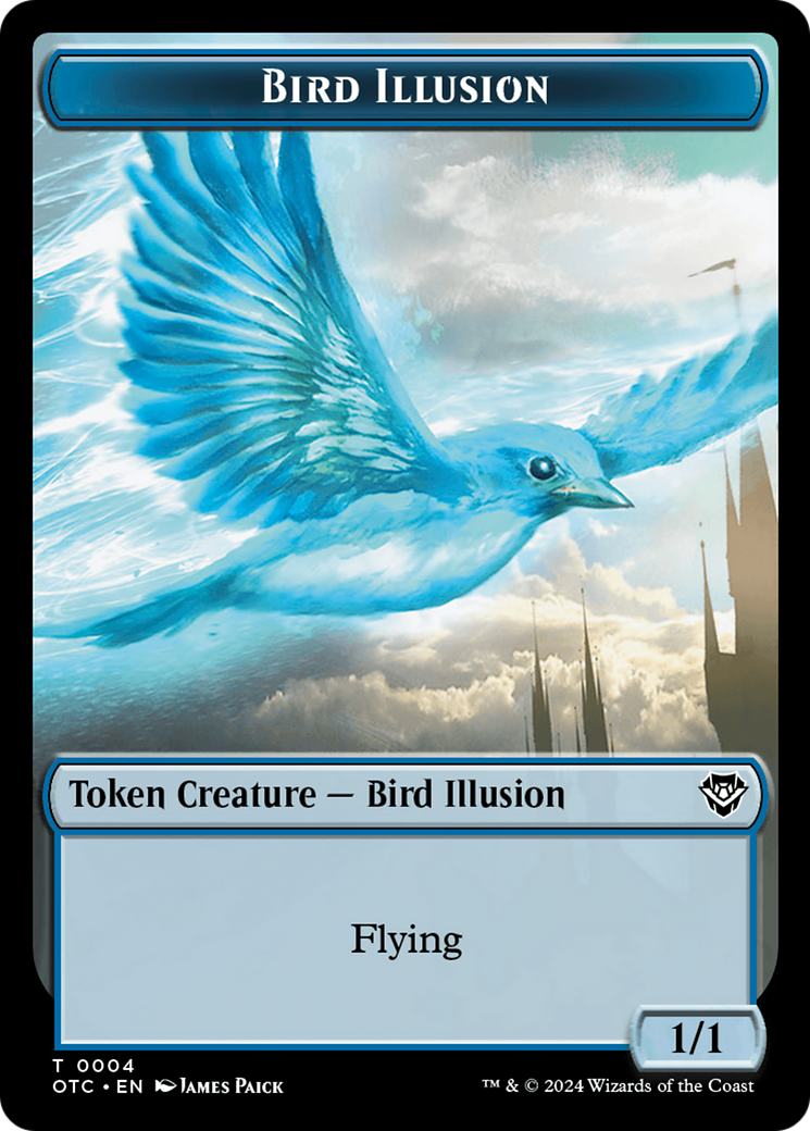 Image of Bird Illusion (TOTC-004) - Outlaws of Thunder Junction Commander Tokens Foil
