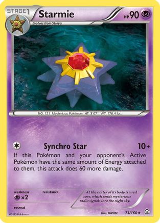 Image of Starmie 073  XY  Primal Clash - Rare