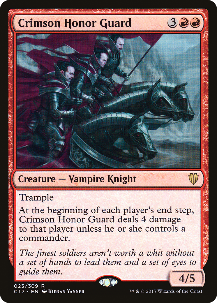 Image of Crimson Honor Guard (C17-023) - Commander 2017