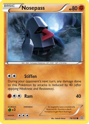Image of Nosepass 078  XY  Primal Clash - Common