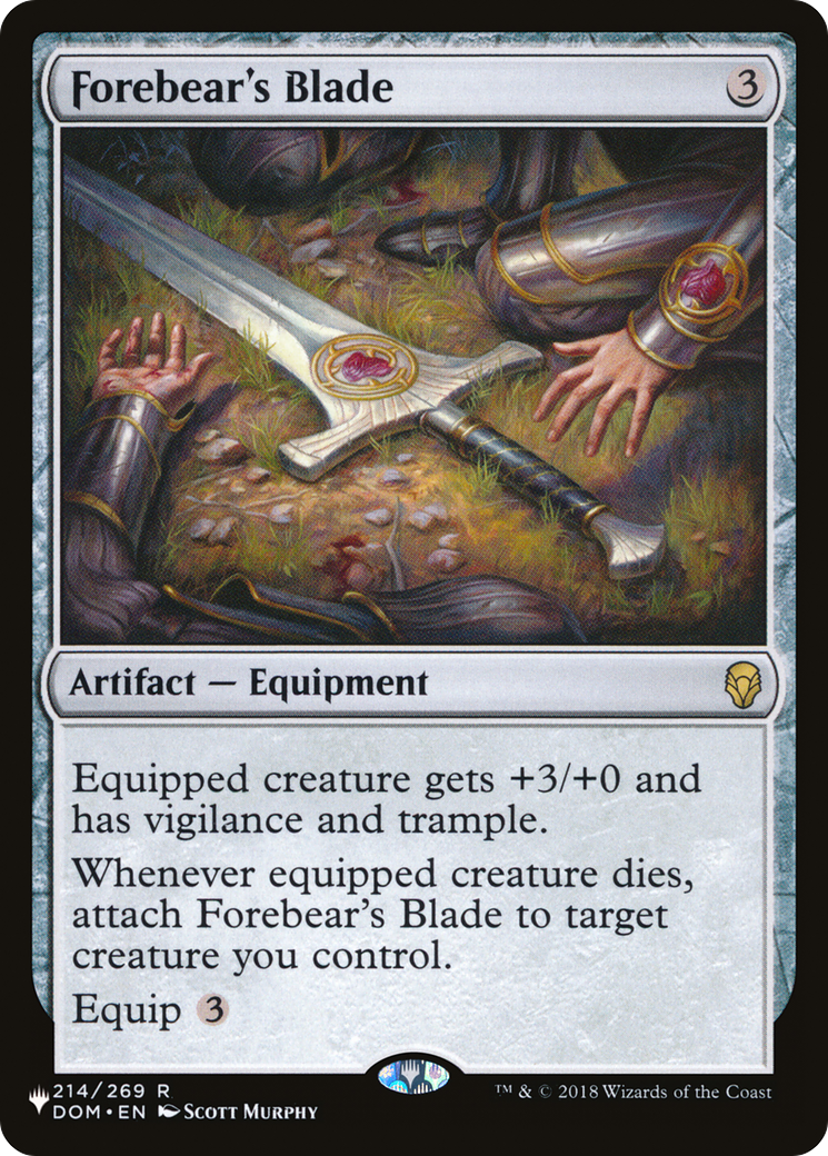 Image of Forebear's Blade (LIST-DOM-214) - The List