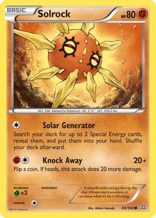 Image of Solrock 083  XY  Primal Clash - Common