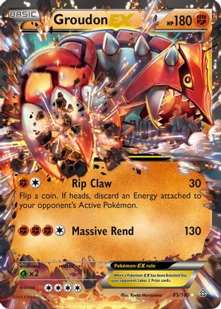 Image of Groudon EX 085/160  - Holofoil XY  Primal Clash - Ultra Rare