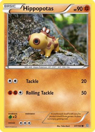 Image of Hippopotas 087/160  XY  Primal Clash - Common