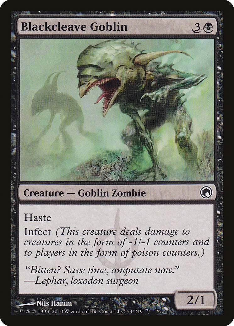 Image of Blackcleave Goblin (SOM-054) - Scars of Mirrodin