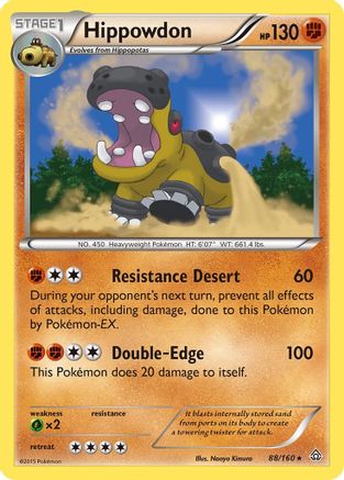 Image of Hippowdon 088  - Holofoil XY  Primal Clash - Holo Rare