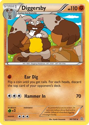 Image of Diggersby 090  XY  Primal Clash - Rare