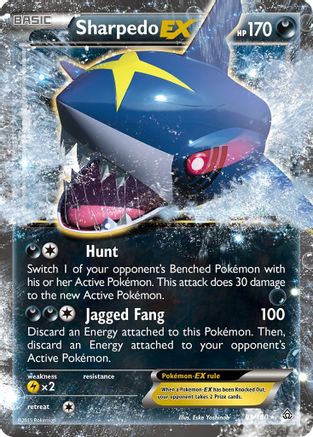 Image of Sharpedo EX 091/160  - Holofoil XY  Primal Clash - Ultra Rare