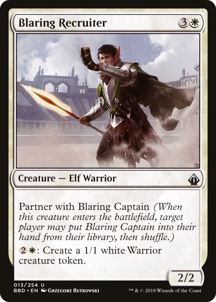 Image of Blaring Recruiter (BBD-013) - Battlebond Foil