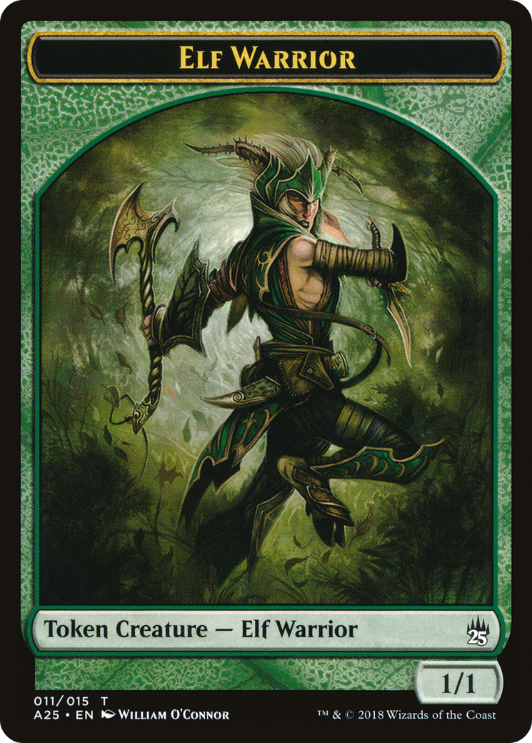 Image of Elf Warrior Token (011) (A25-011) - Masters 25 Tokens