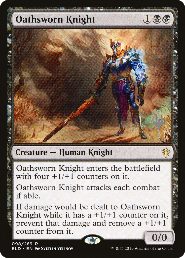 Image of Oathsworn Knight (PPELD-98P) - Throne of Eldraine Promos