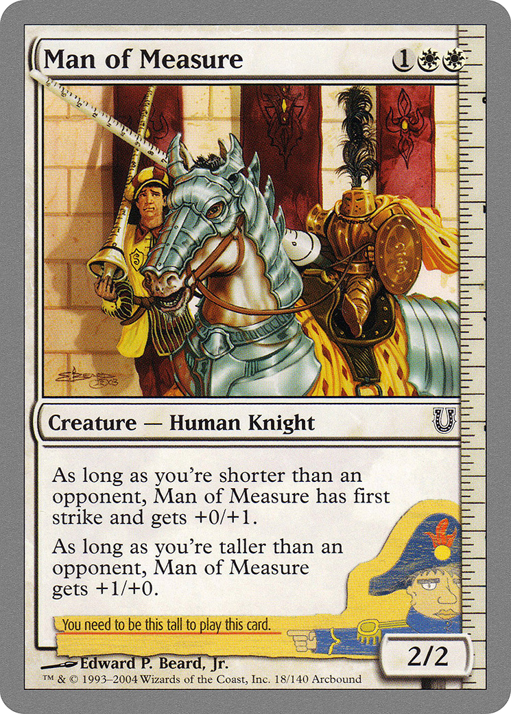 Image of Man of Measure (UNH-018) - Unhinged Foil