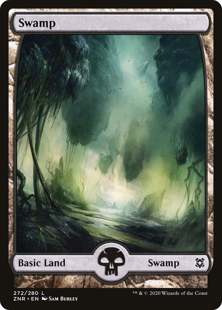 Image of Swamp (272) - Full Art (ZNR-272) - Zendikar Rising: (Full Art) Foil