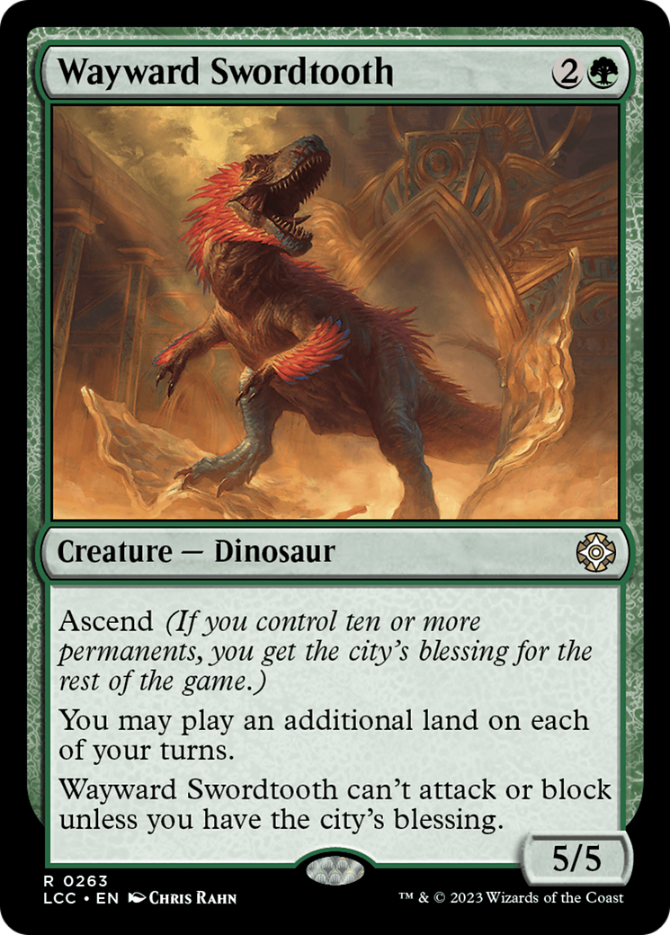 Image of Wayward Swordtooth (LCC-263) - The Lost Caverns of Ixalan Commander