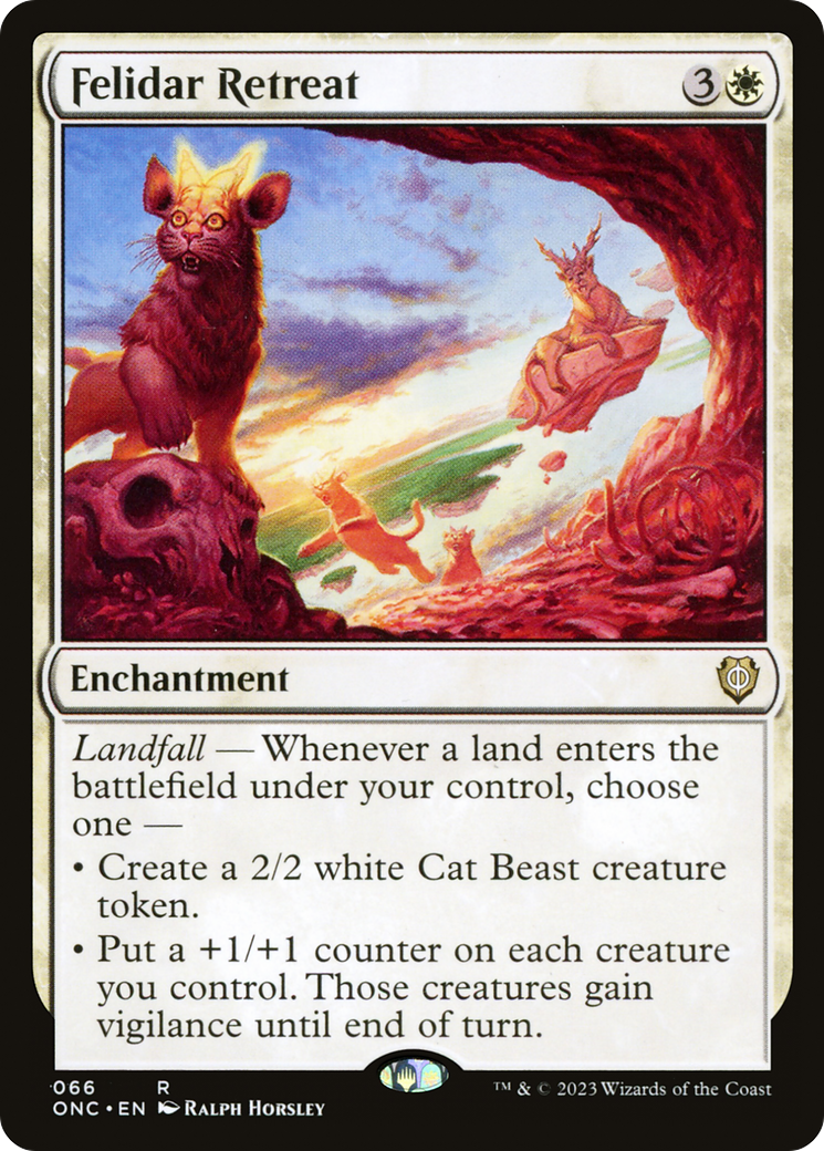 Image of Felidar Retreat (ONC-066) - Phyrexia: All Will Be One Commander