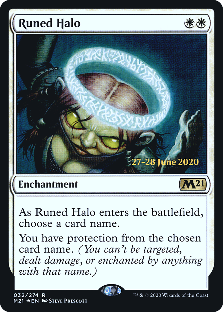 Image of Runed Halo (PRE-032) - Core Set 2021 Promos Foil