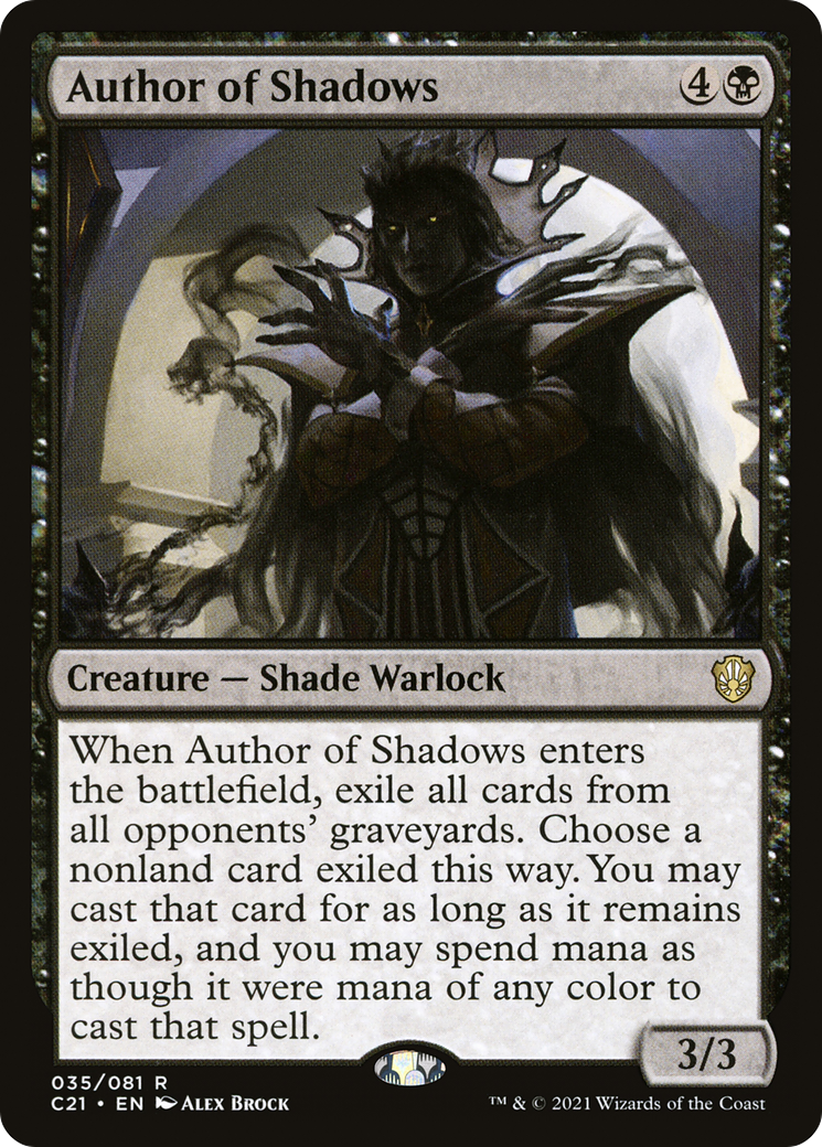 Image of Author of Shadows (C21-035) - Commander 2021