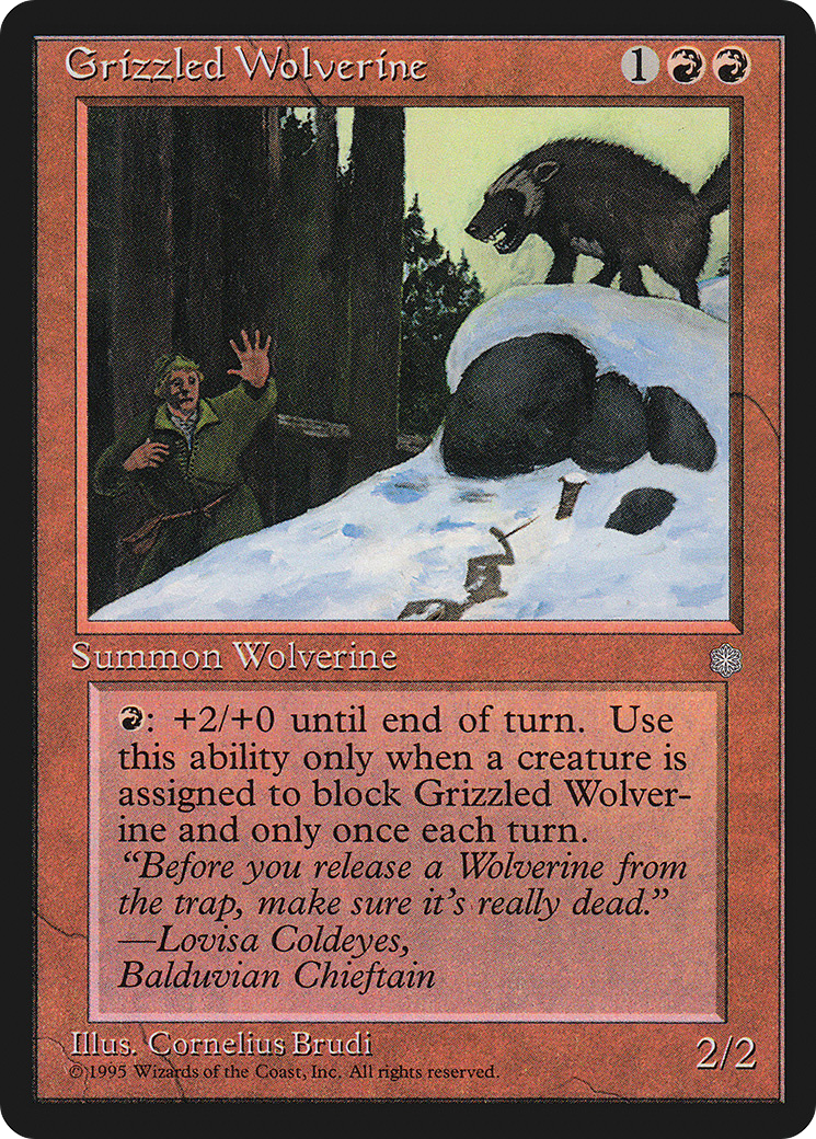 Image of Grizzled Wolverine (ICE-) - Ice Age