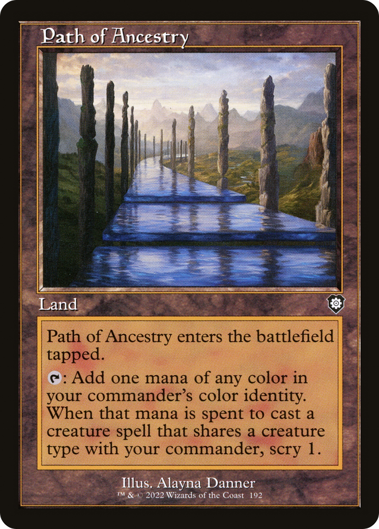 Image of Path of Ancestry (Retro Frame) (BRC-192) - The Brothers' War Commander