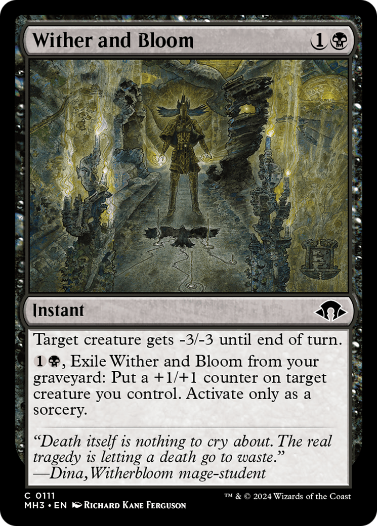 Image of Wither and Bloom (MH3-111) - Modern Horizons 3 Foil