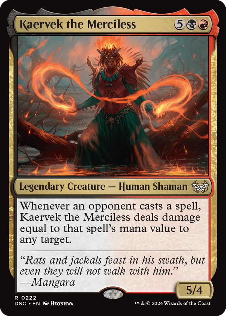 Image of Kaervek the Merciless (DSC-222) - Duskmourn: House of Horror Commander
